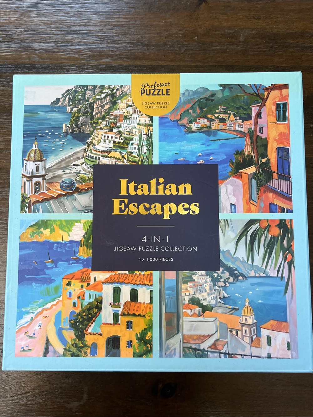 4 - 1,000 Piece Puzzles of Italian Escape Puzzle Box Set